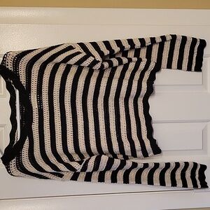 Mo9n River Stripes Sweater Size Small